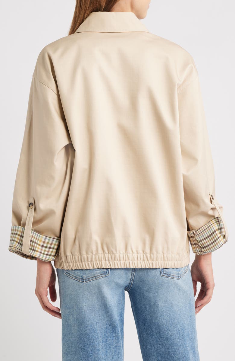 rag & bone Carrie Front Zip Jacket, Alternate, color, Beige