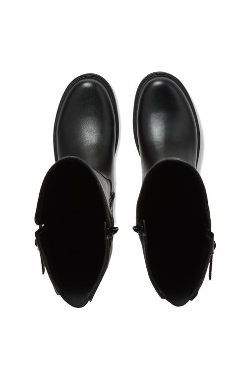 Lands' End Leather Knee High Riding Boots In Black