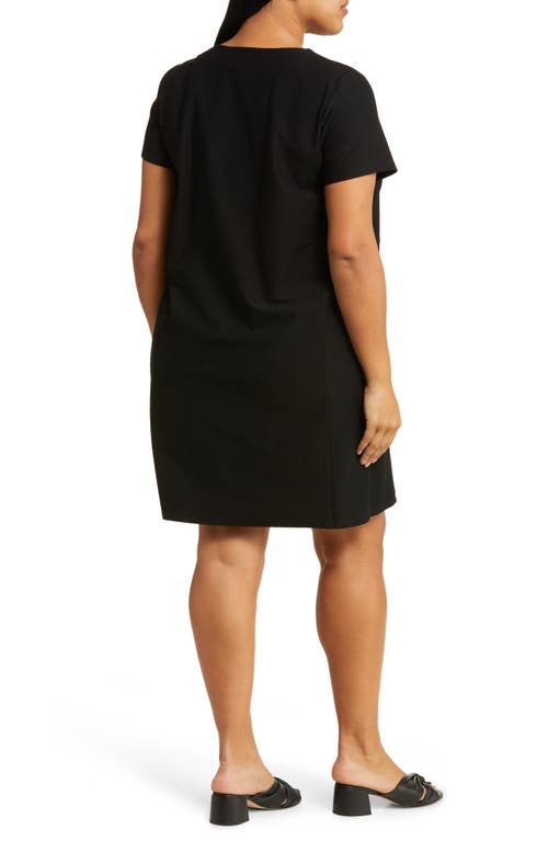 Eileen Fisher Scoop-neck Stretch Crepe Midi T-shirt Dress