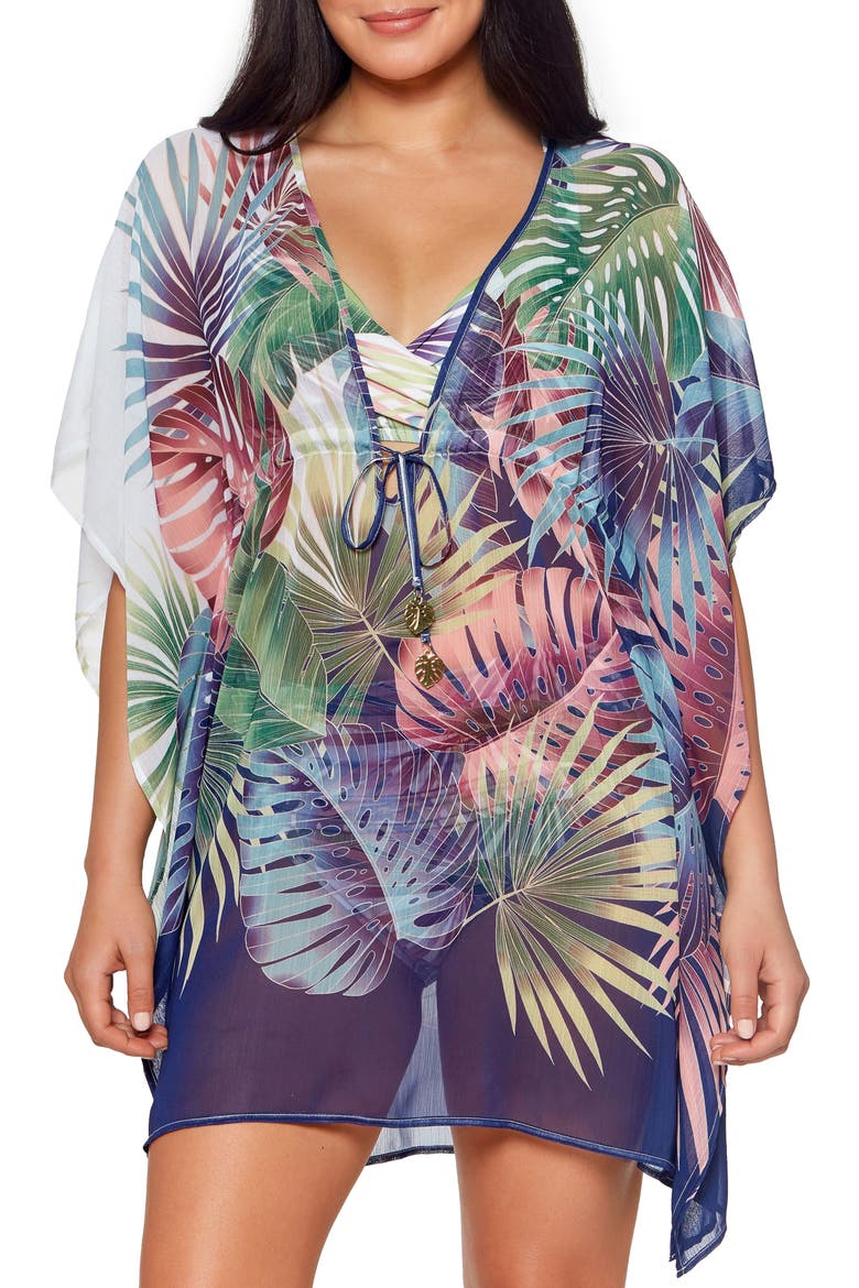It's a Breeze Cover-Up Caftan, Main, color, MULTI