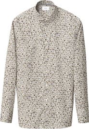 Eton Slim Fit Floral Cotton Dress Shirt