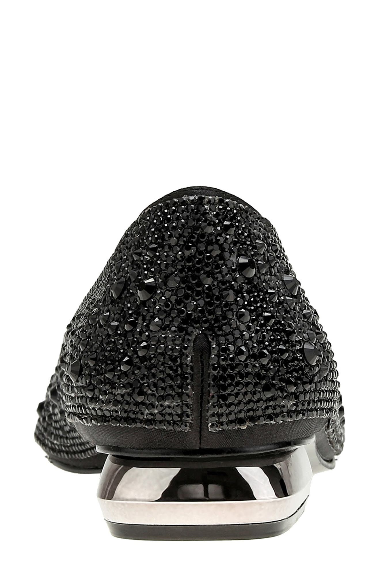 LADY COUTURE Fever Rhinestone Flat, Alternate, color, Black