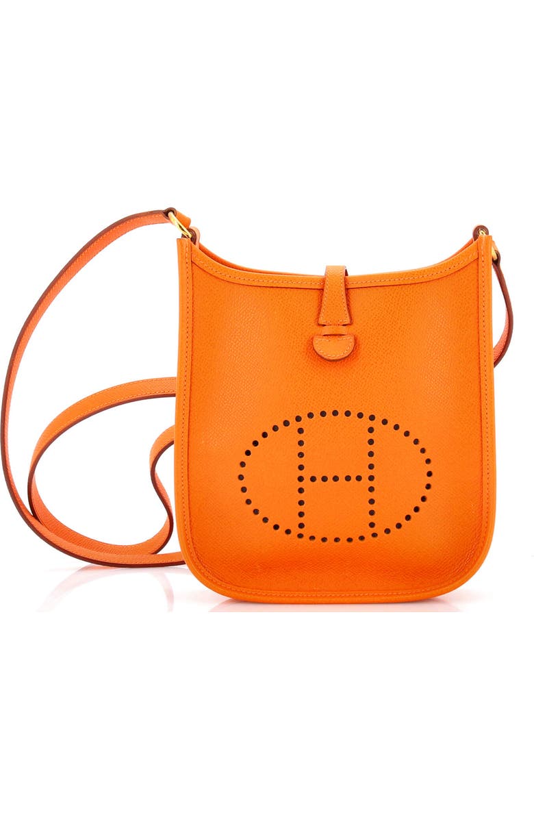 Pre-Owned Hermes Long Strap Evelyne Bag Epsom TPM, Main, color, Orange H