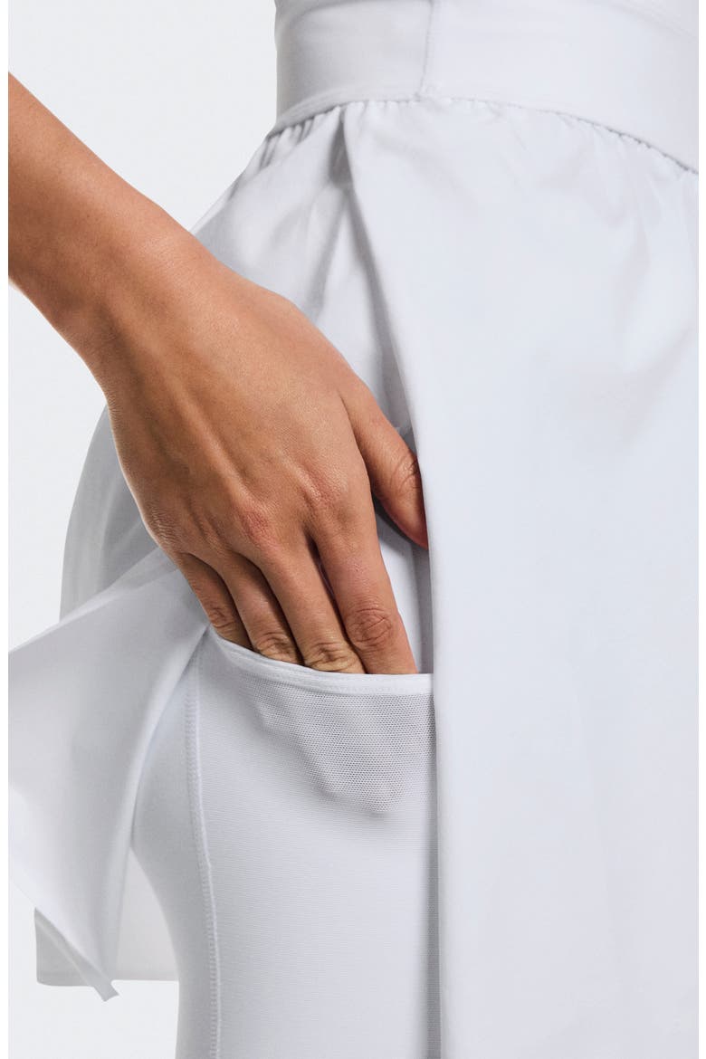 Court Split Performance Dress, Alternate, color, WHITE