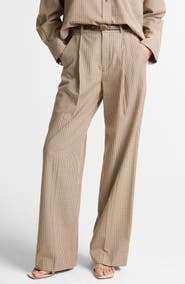Vince Camille Check Wide Leg Pants