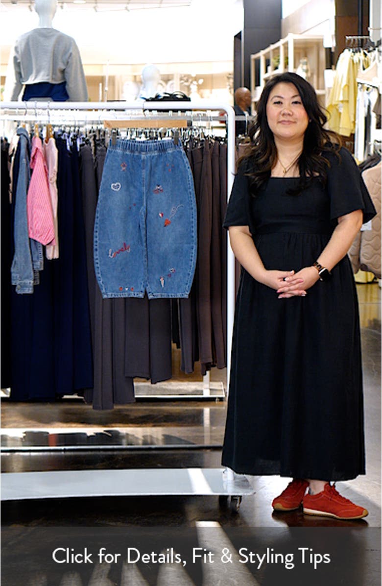 Kids' Heart Embroidered Jeans, sales video thumbnail