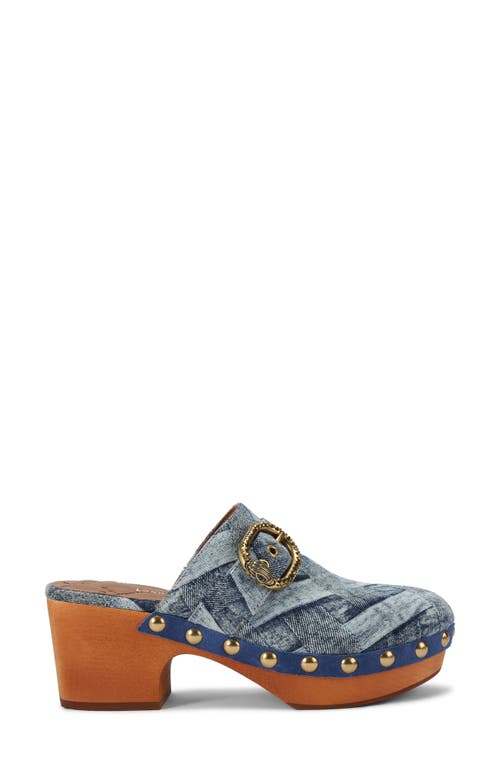 Kurt Geiger London Mayfair Denim Clog In Navy