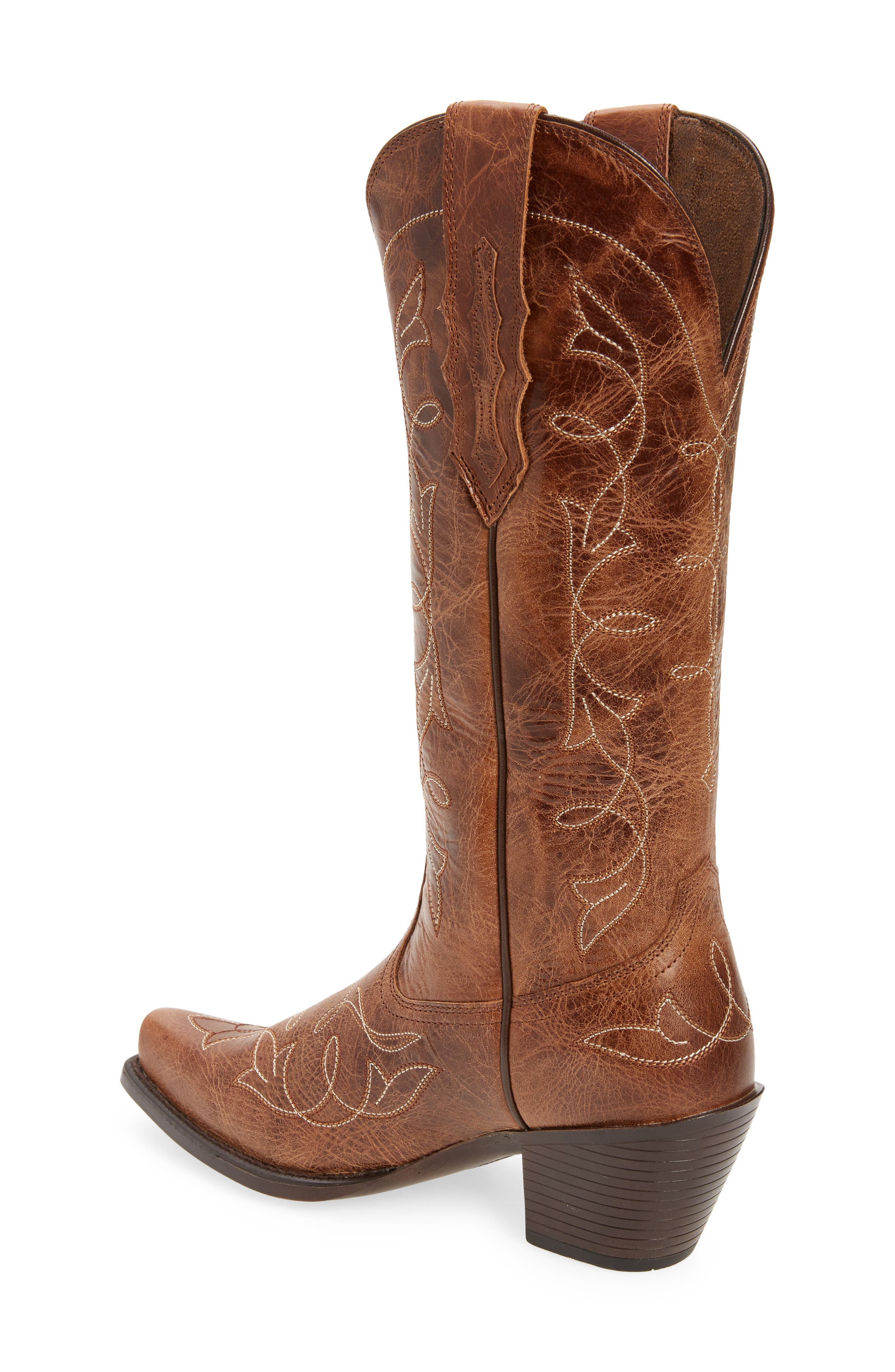 Ariat Heritage Stretch Fit Western Boot, Alternate, color, Brown