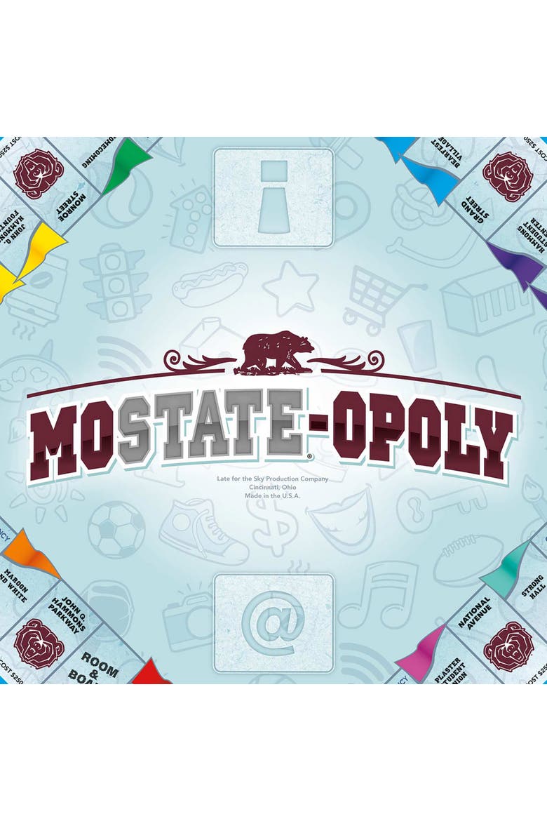 Missouri State Univiersity Mo Stateopoly Monopoly Board Game, Alternate, color, Multicolored