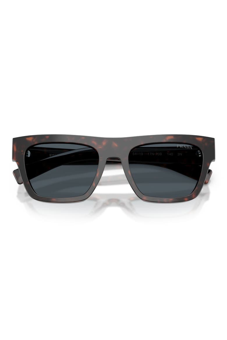 54mm Rectangular Sunglasses, Main, color, ROOT HAVANA / DARK GREY