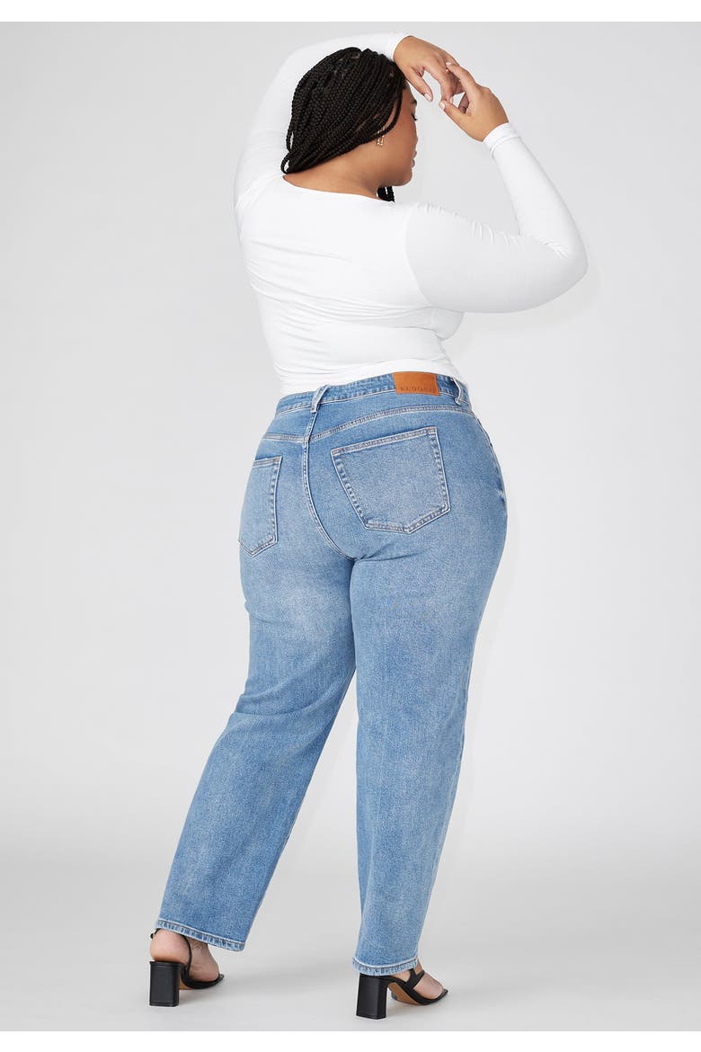 The Naomi Comfort Stretch Straight Leg Jean, Alternate, color, MEDIUM WASH DENIM