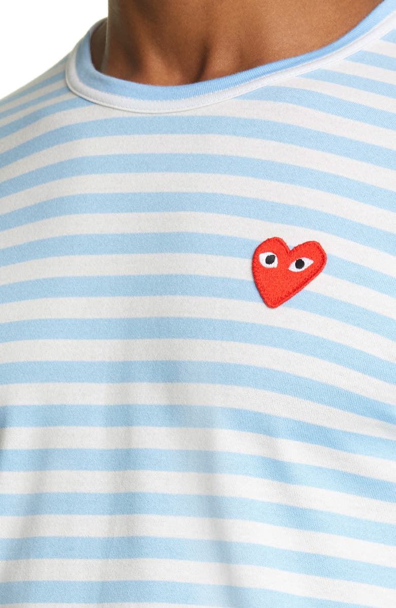 Comme des Garçons PLAY Stripe T-Shirt, Alternate, color,