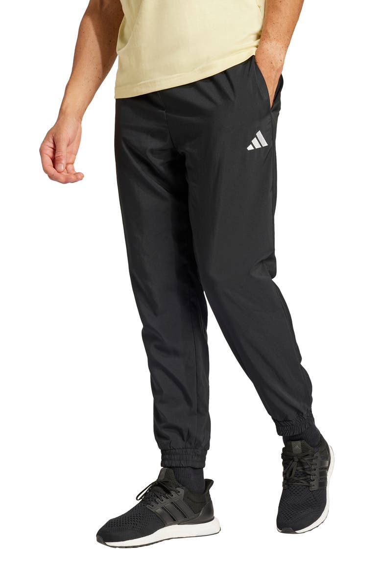 Essentials Small Logo Standford Joggers, Main, color, BLACK/ WHITE