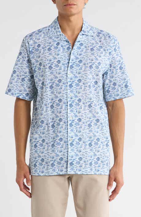 Bugatchi Jackson Cotton Camp Shirt