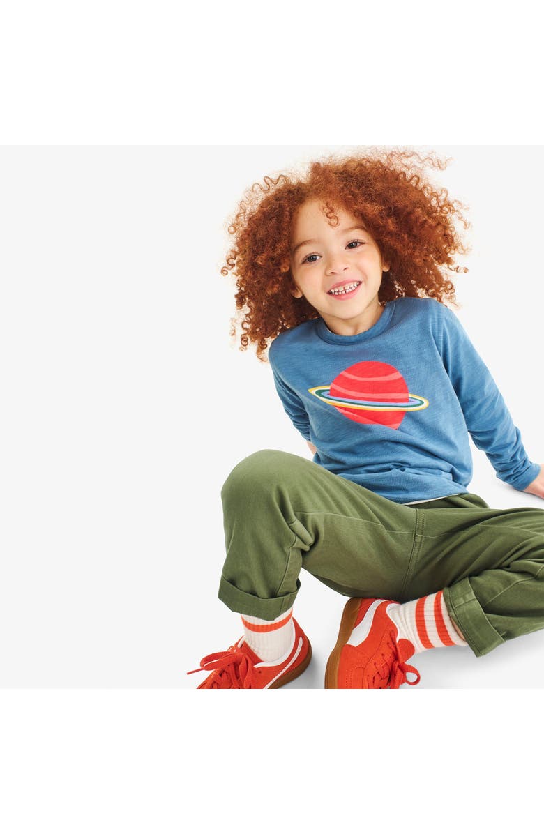 Primary Kids Long Sleeve Saturn Tee, Alternate, color, 
