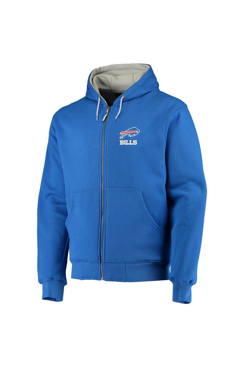 Men's Dunbrooke Royal Buffalo Bills Craftsman Thermal-Lined Full-Zip Hoodie, Alternate, color, Royal