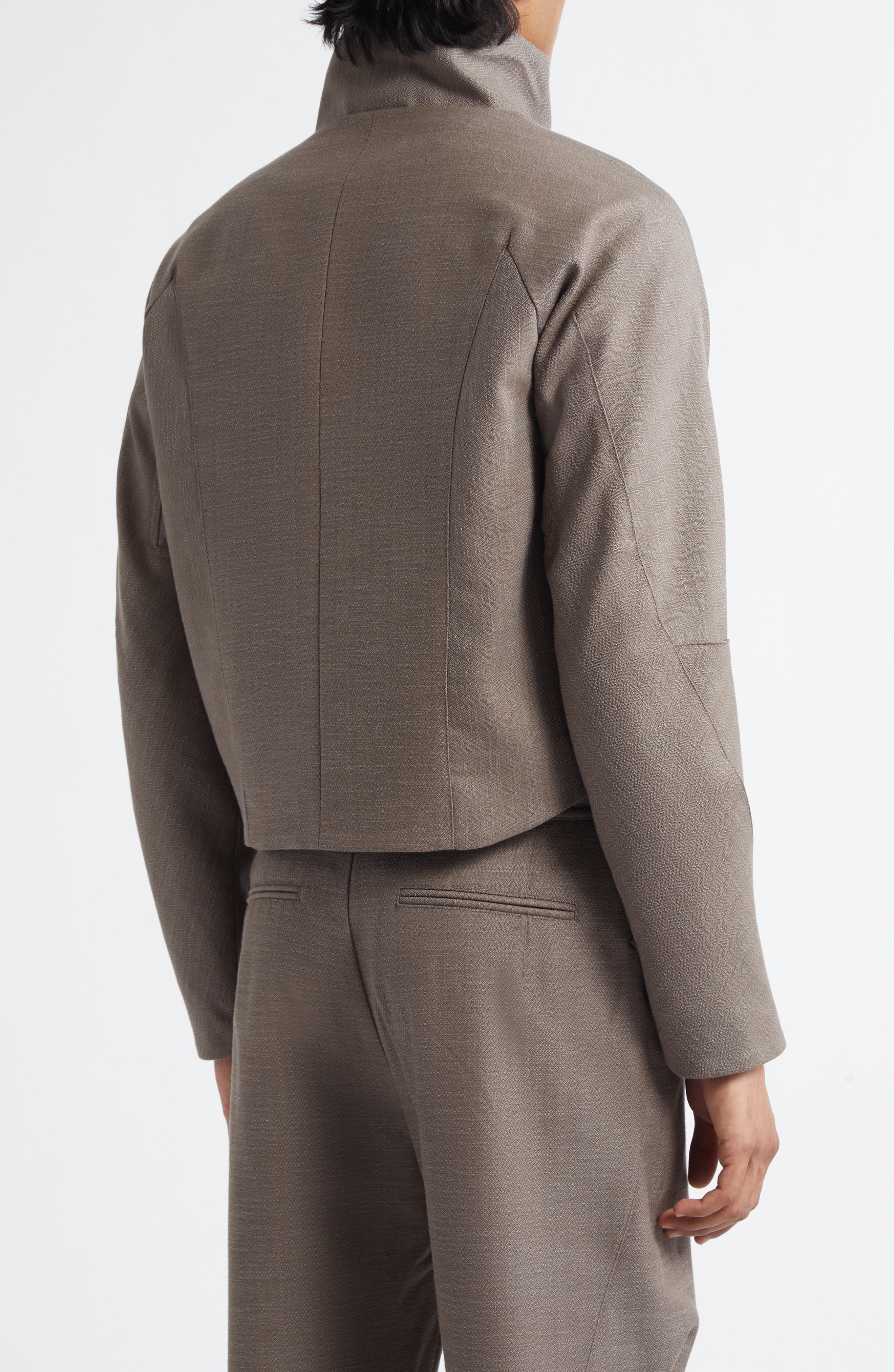 Zafar Herringbone Crop Jacket (Men) | Nordstrom