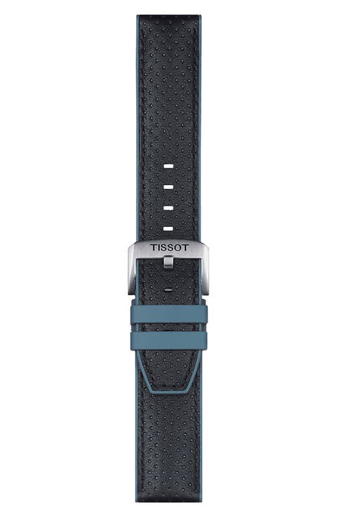 22mm Color Tipped Leather Watchband