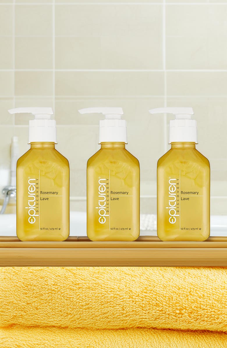 Epicuren Discovery Rosemary Lave Body Cleanser - yellow, Alternate, color, 16Oz