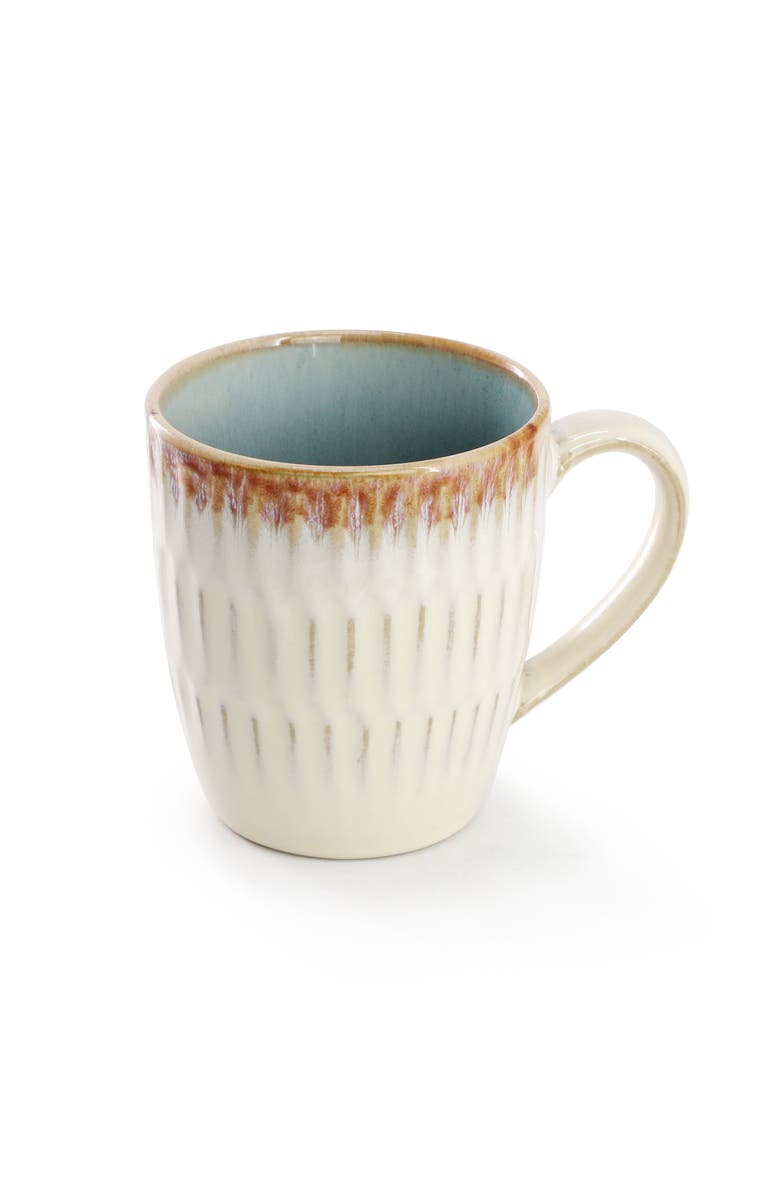 Elama Leann 16 Piece Stoneware Dinnerware Set, Alternate, color, Beige