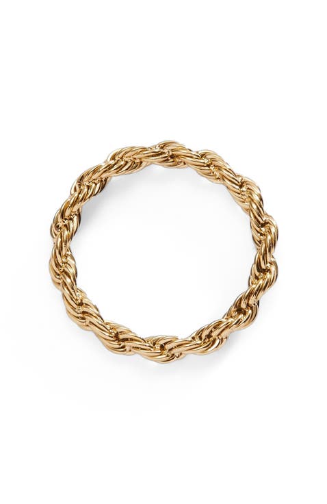 Frozen French Rope Chain Ring
