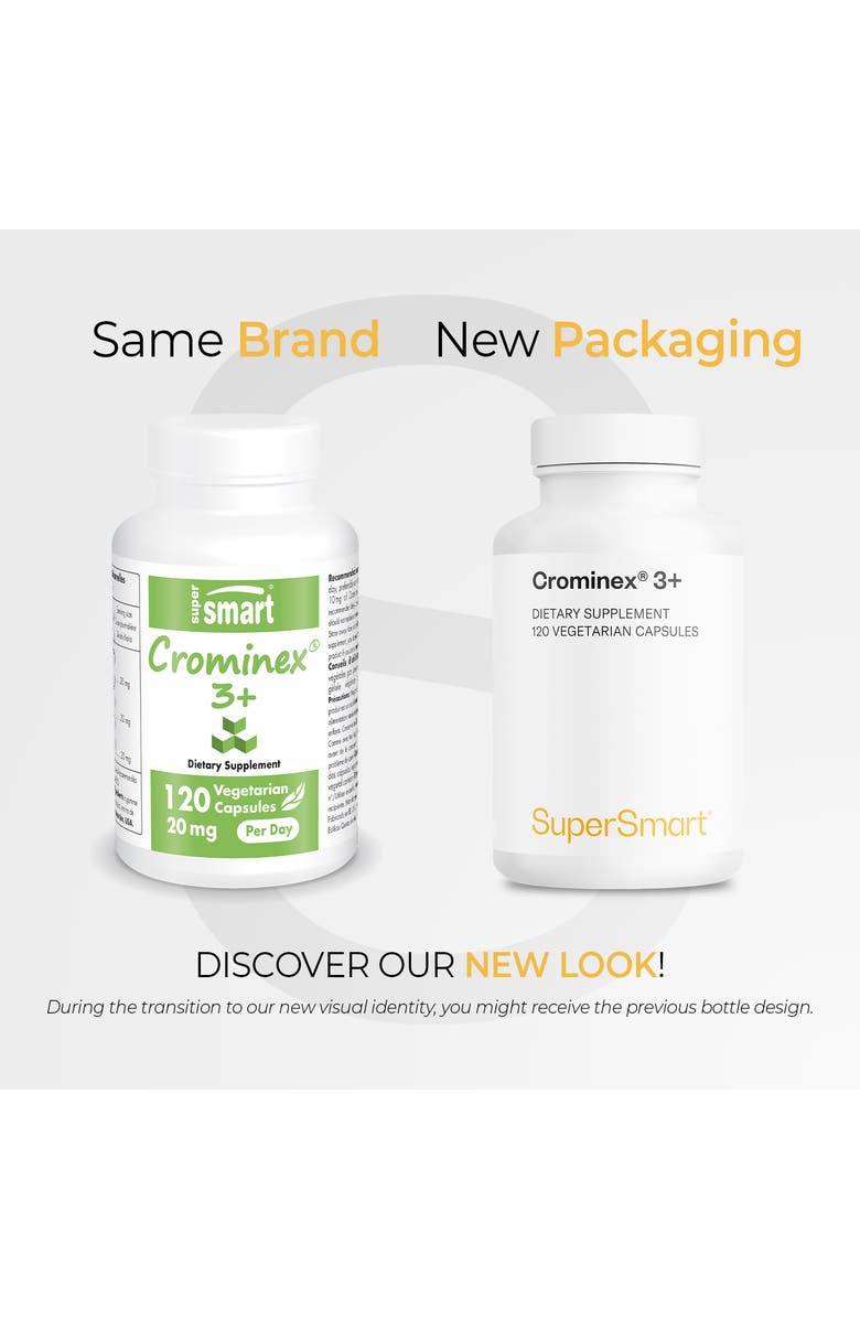 SuperSmart Crominex 3+ 20mg per Day, Alternate, color, NO COLOR
