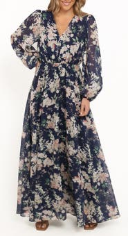 Petal & Pup Anisa Long Sleeve Floral Maxi Dress