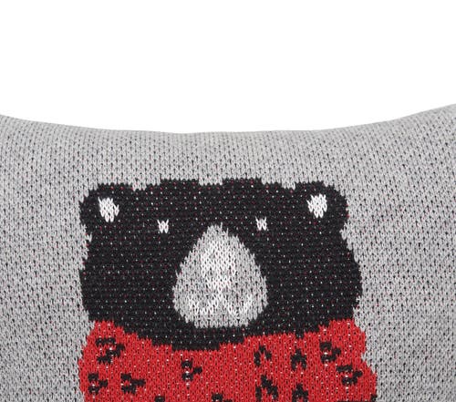 C & F Home C&f Home Winter Black Bear Small Christmas Accent Pillow, 10" X 10" In Black