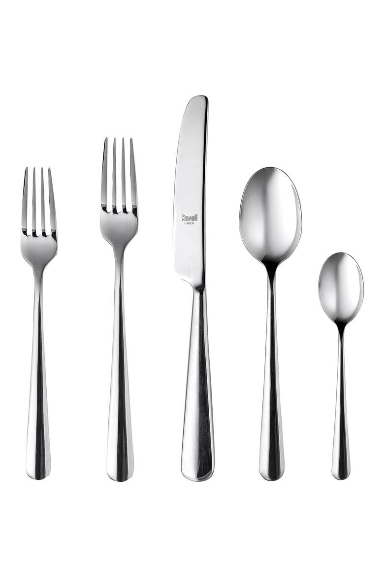 Stoccolma 20-Piece Flatware Set, Main, color, STAINLESS STEEL