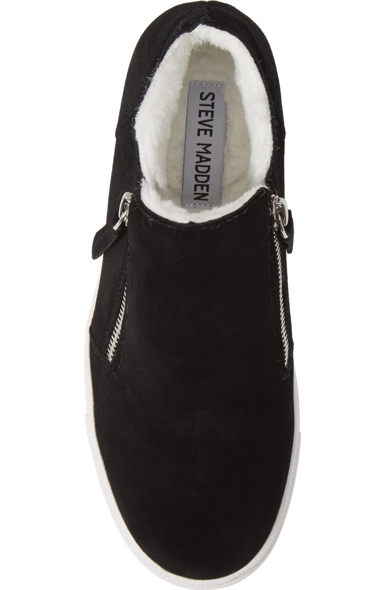 Steve Madden Caliber Faux Fur Lined Sneaker, Alternate, color,