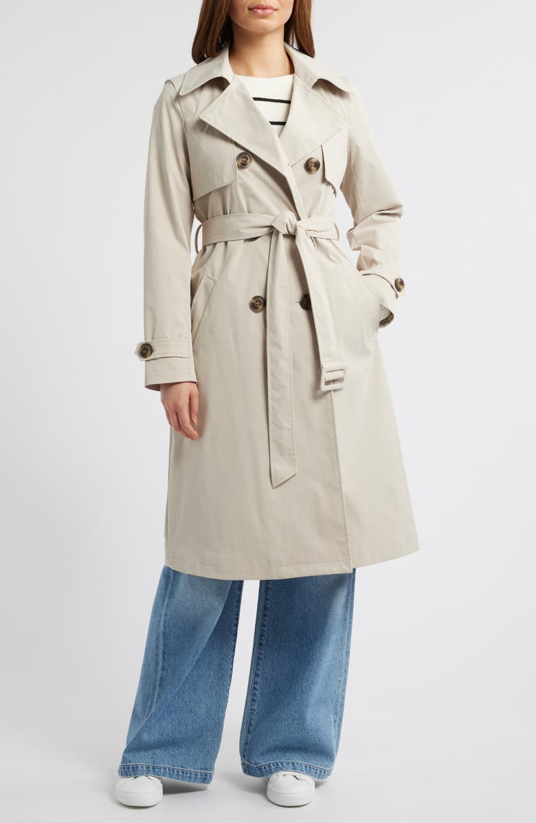 Sam Edelman Double Breasted Trench Coat, Main, color,