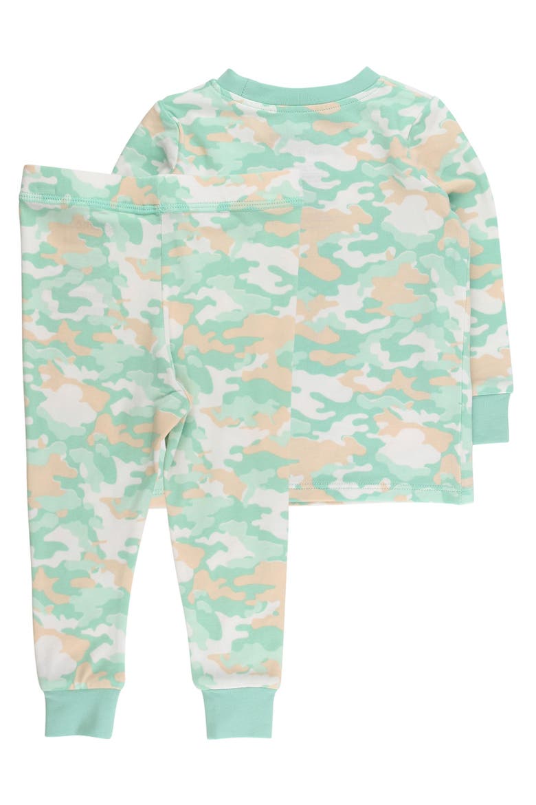 Gender Inclusive Modal Blend Long Sleeve Pajama Set, Alternate, color, Sage Trail Camo