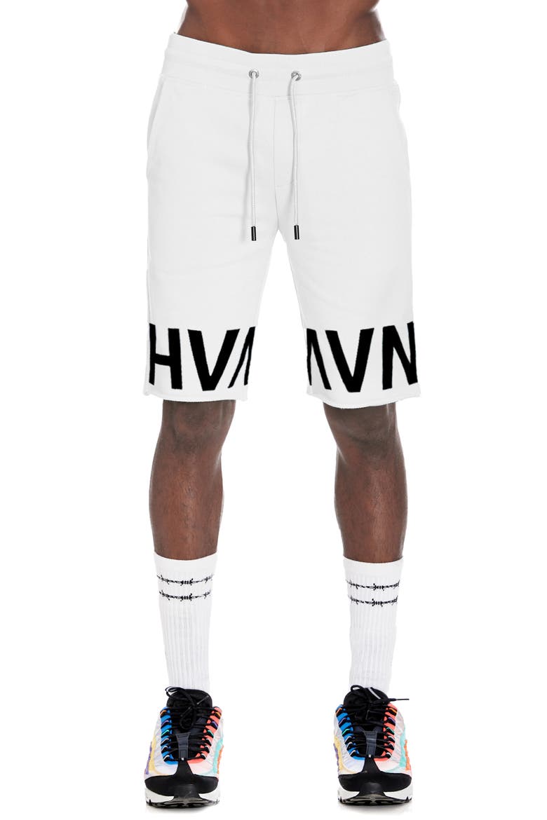 French Terry Sweat Shorts, Main, color, WHITE