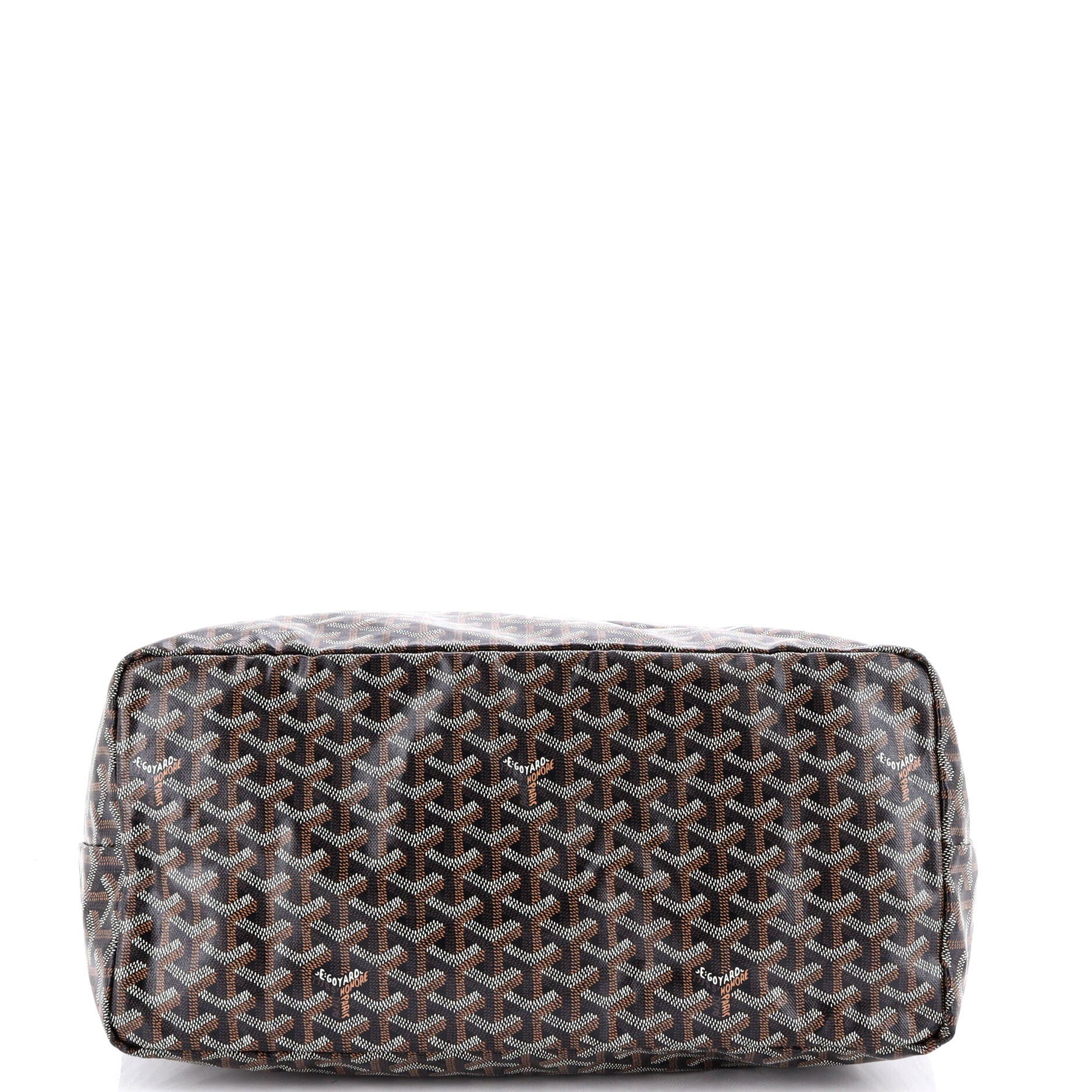 Pre-Owned Goyard Saint Louis Tote Printed Coated Canvas GM, Alternate, color, Black