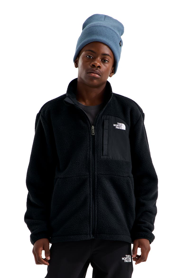 Kids' Yumiori Off Peak Full Zip Fleece Jacket, Main, color, TNF BLACK