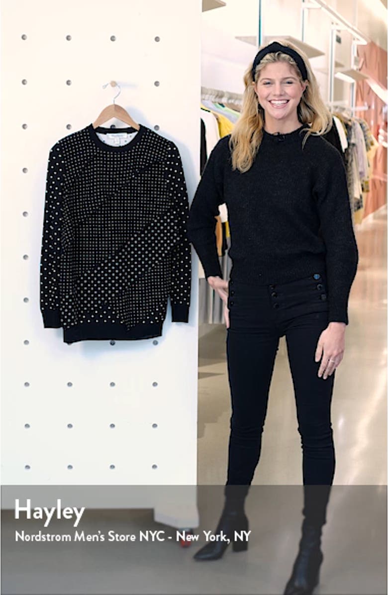 Alex Polka Dot Jacquard Sweater, sales video thumbnail