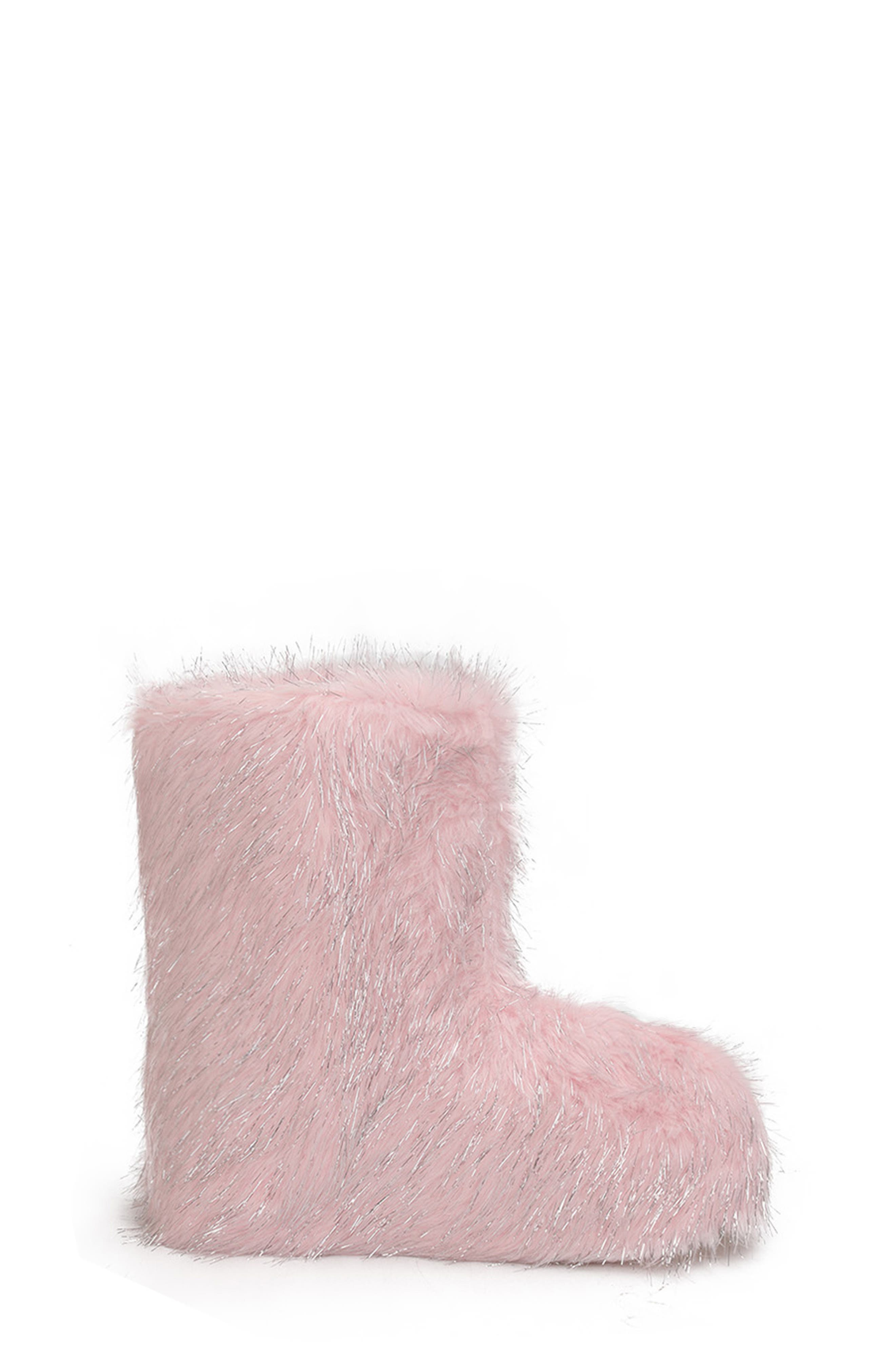 Kids' Echo Glitter Faux Fur Boot