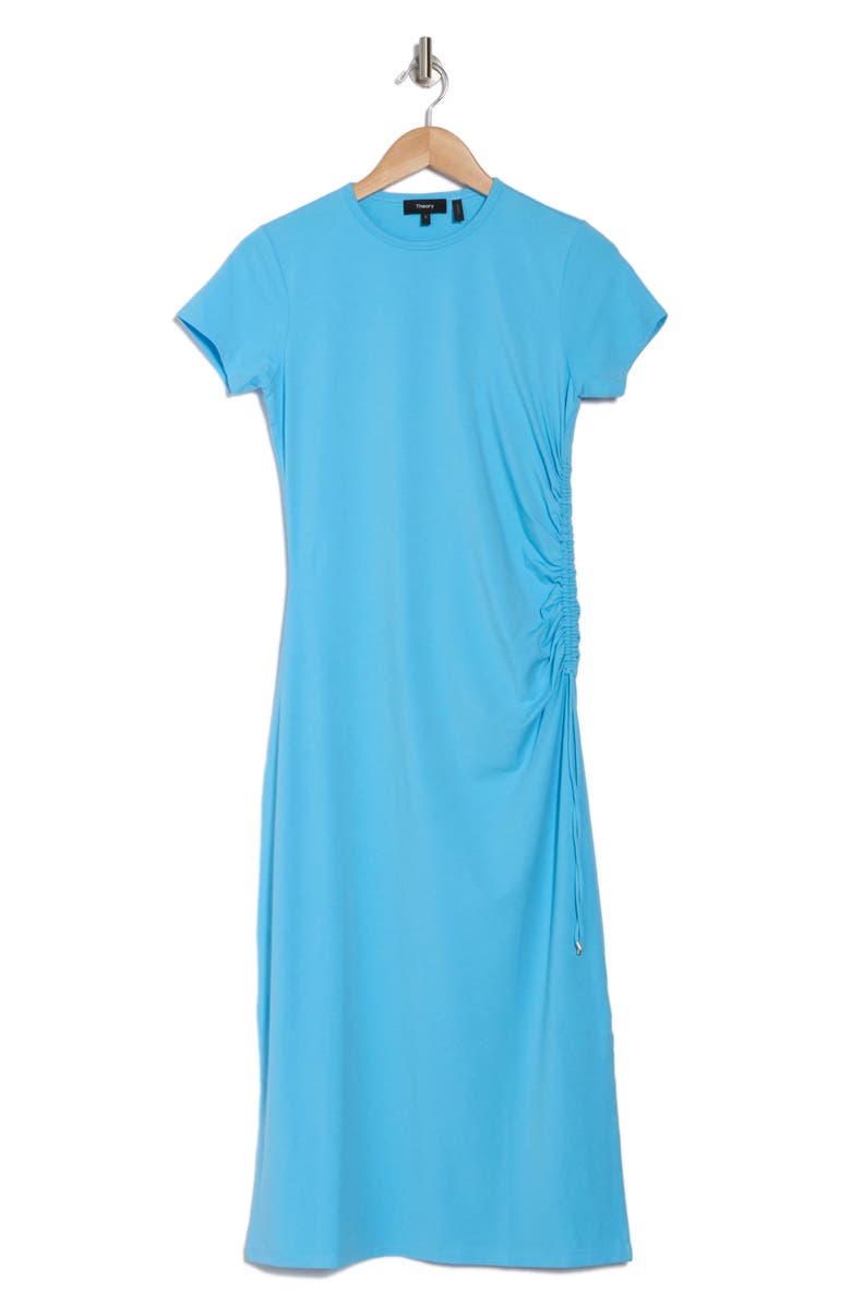 Theory Jilaena Rubric Ruched T-Shirt Dress, Alternate, color, 