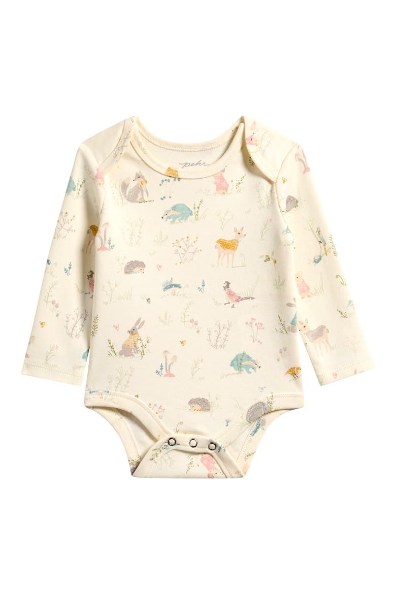 Forest Fable Organic Cotton Bodysuit, Main, color, FOREST FABLE