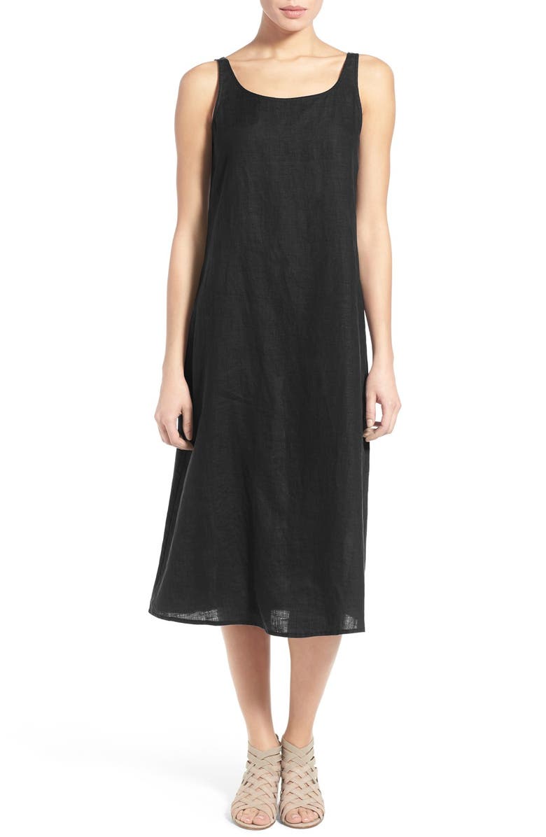 Eileen Fisher SCROOPNECK TANK LONG DRESS, Main, color,