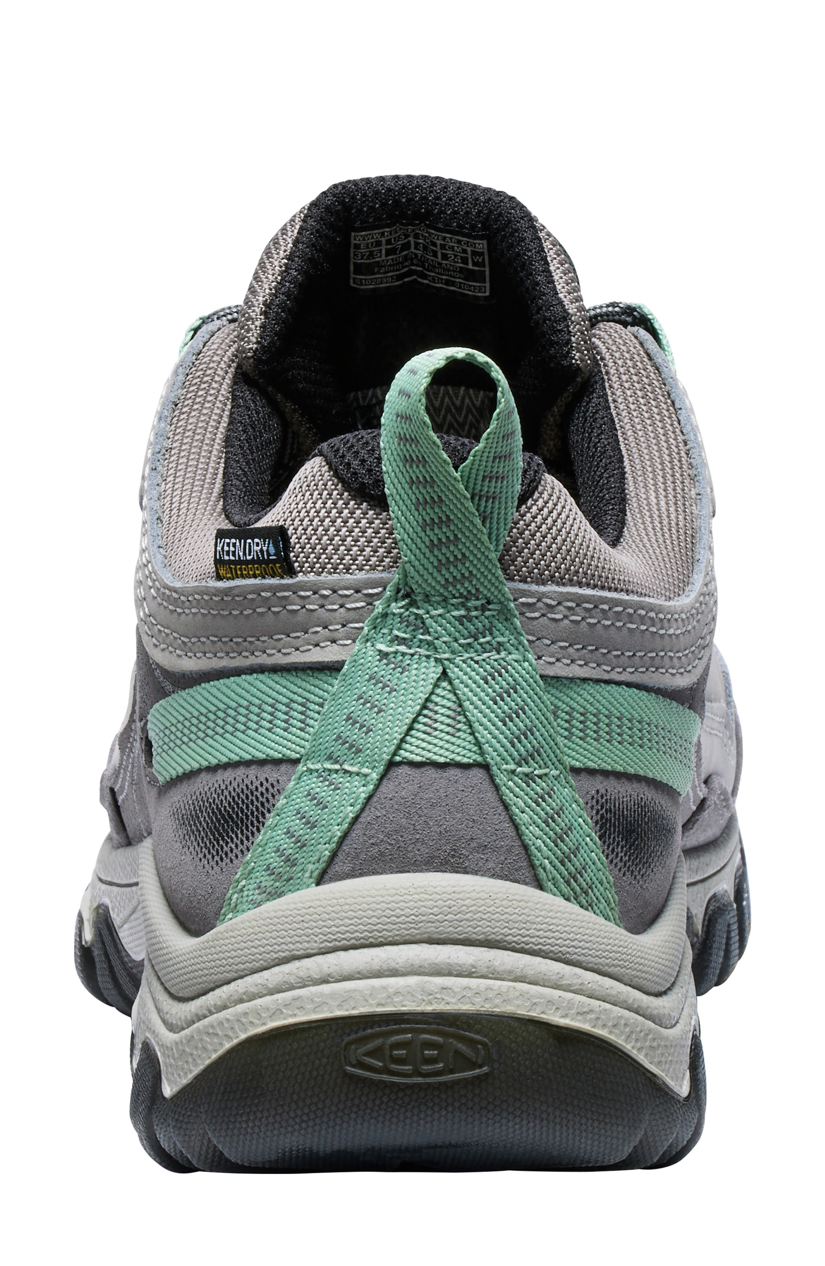 KEEN Targhee IV Waterproof Hiking Shoe, Alternate, color, Alloy/ Granite Green