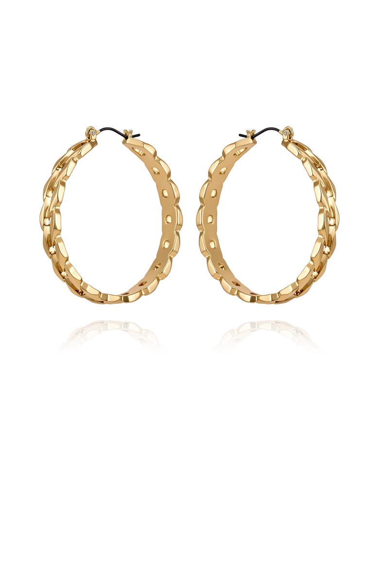 Hoop Earrings, Alternate, color, Gold
