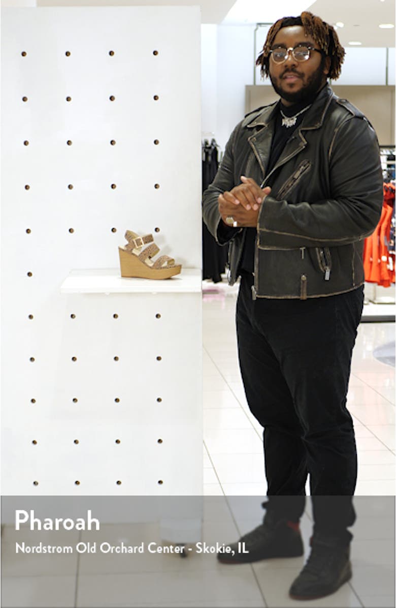 Individuality Vegan Platform Wedge Sandal, sales video thumbnail