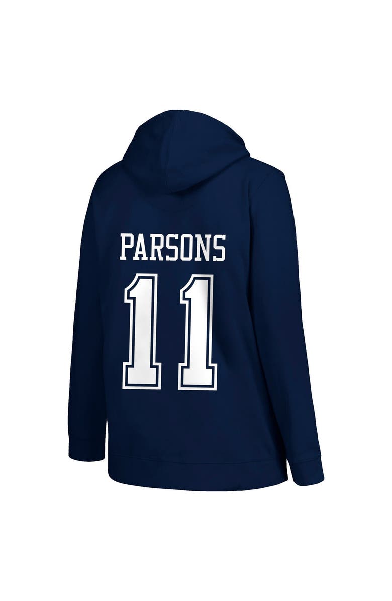 PROFILE Women's Profile Micah Parsons Navy Dallas Cowboys Plus Size Player Name & Number Pullover Hoodie, Alternate, color, 