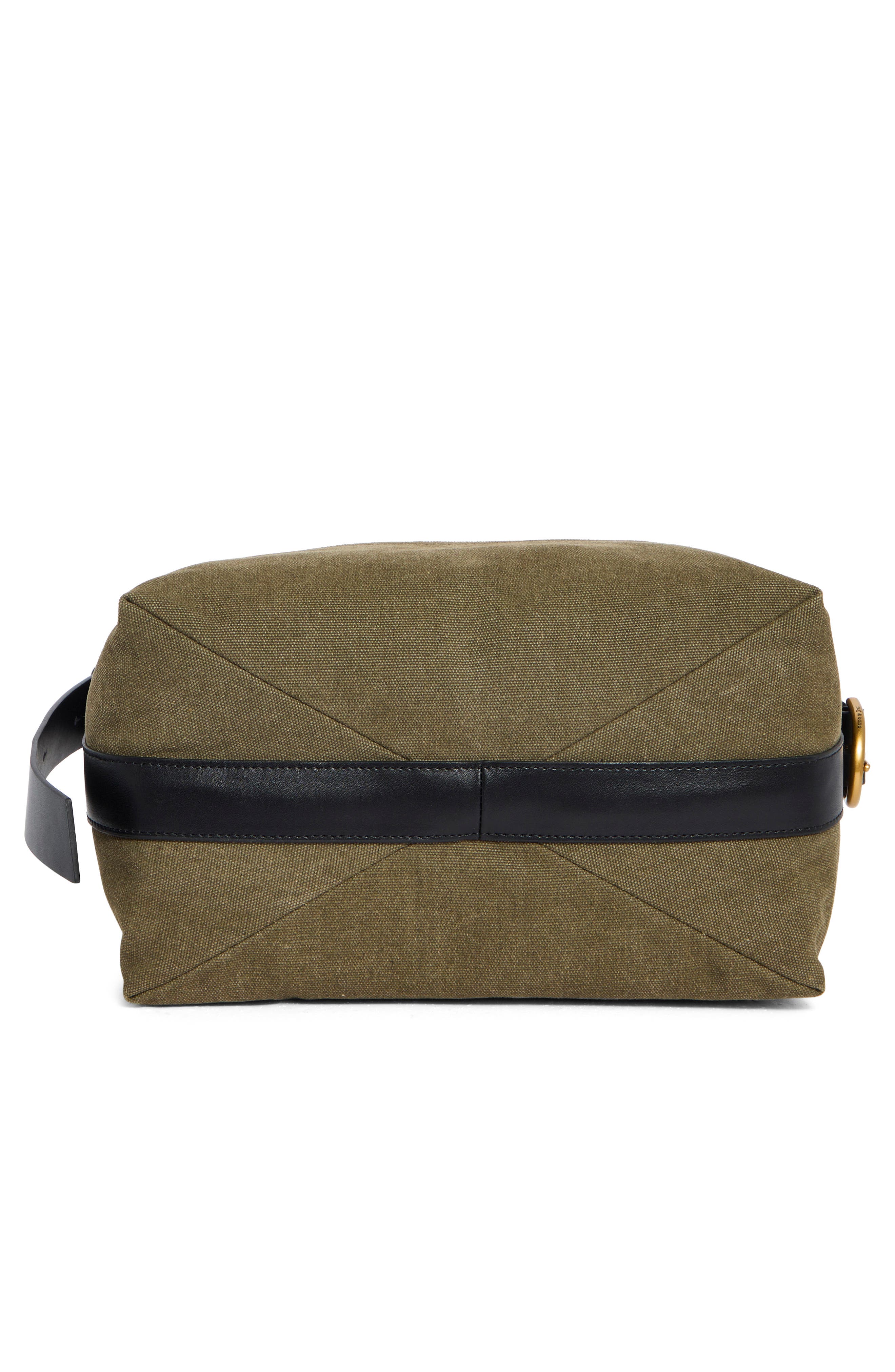 rag & bone Clinton Canvas Bucket Bag, Alternate, color, Forest