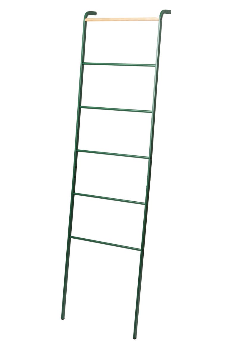 Leaning Storage Ladder, Main, color, FOREST GREEN