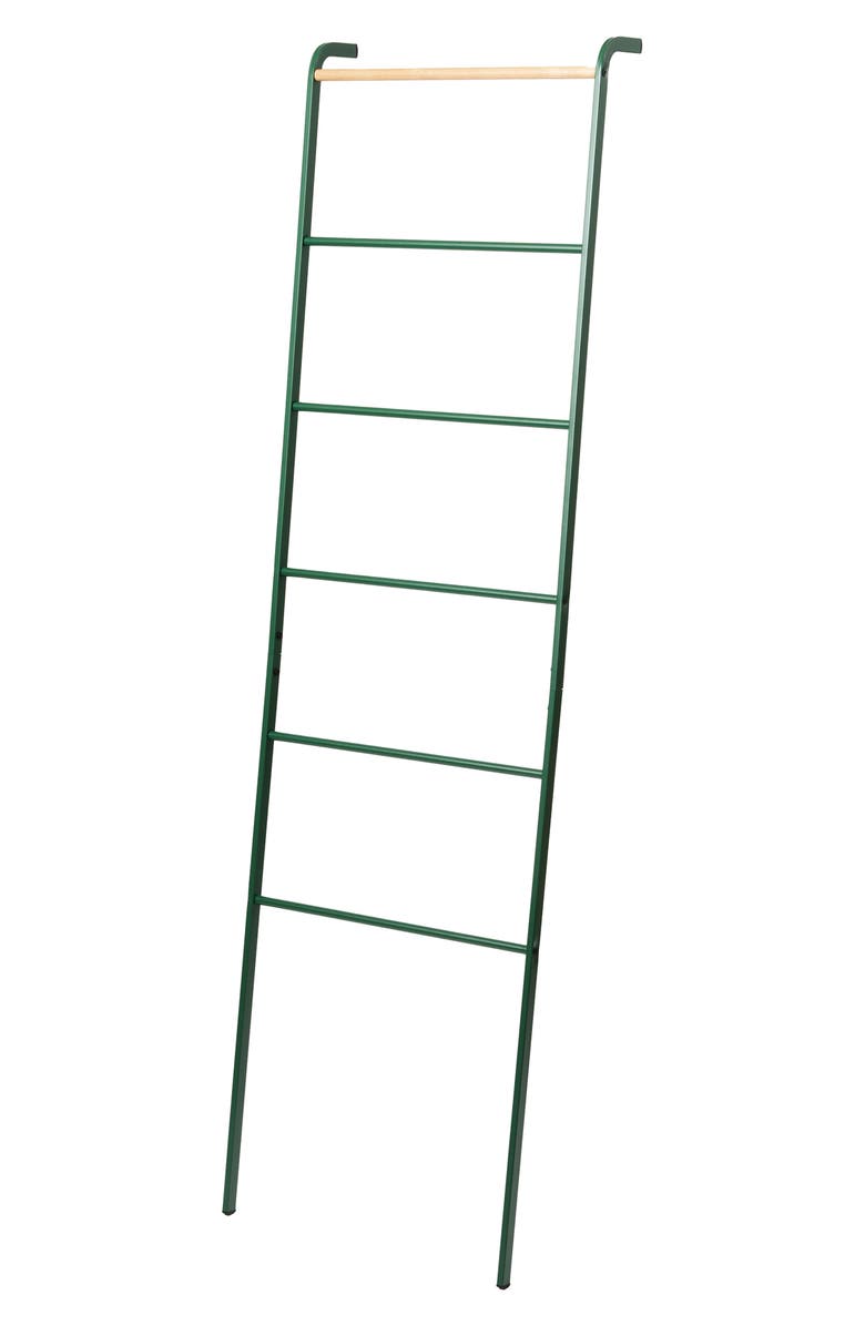 Yamazaki Leaning Storage Ladder, Main, color, Forest Green