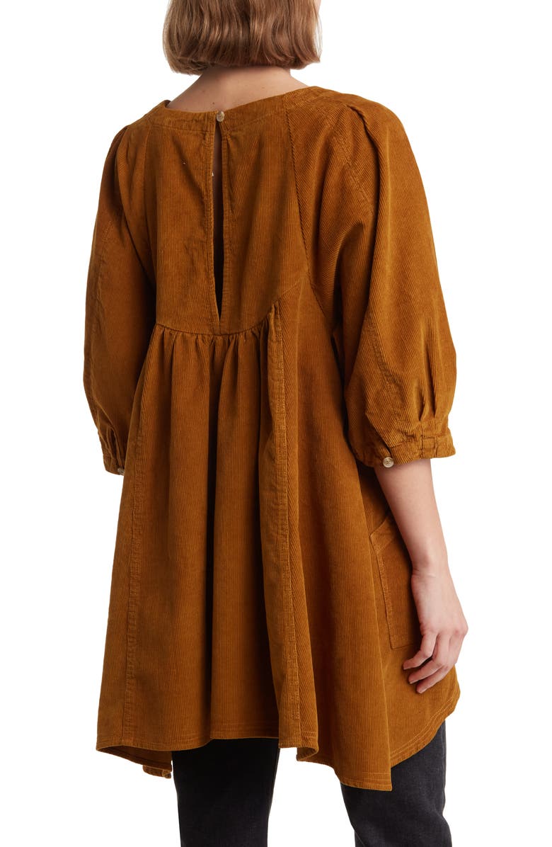 Free People Memories of You Corduroy Tunic Top, Alternate, color,