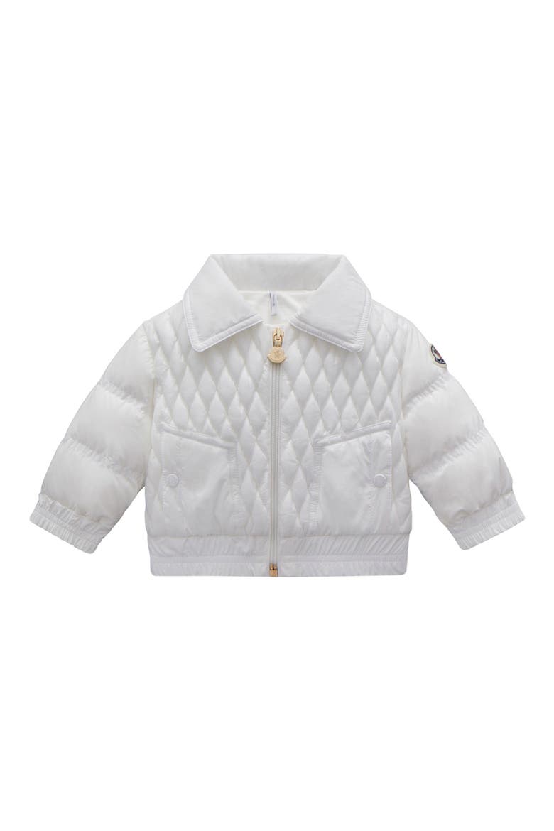 Odit Quilted Down Bomber Jacket, Main, color, WHITE