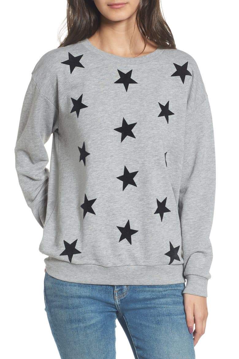 Alexa - Super Stars Sweatshirt, Main, color, GREY